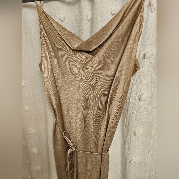 Shona Joy La Lune Bias Slip Dress in Gold, AUS 6, XS - Picture 7 of 12